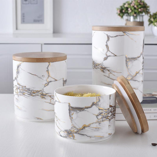 Maison Calméa “Marbled” — Ceramic Storage Jar