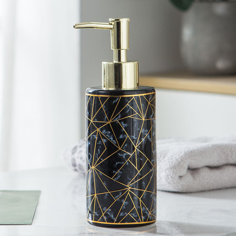 Maison Calméa “Marble Essence” — Ceramic Lotion & Shampoo Dispenser