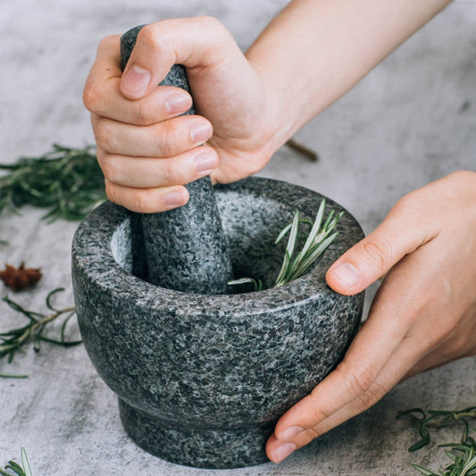 Maison Calméa – Natural Stone Mortar & Pestle Set