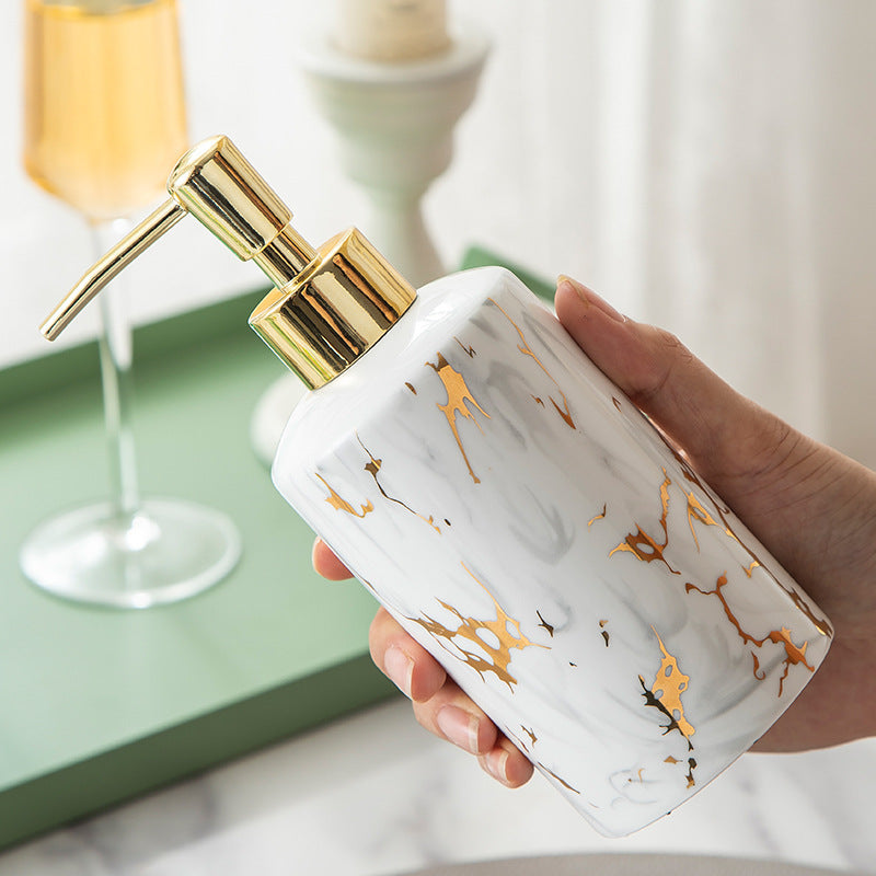 Maison Calméa “Épure” — 4-Piece Marble Ceramic Bathroom Set